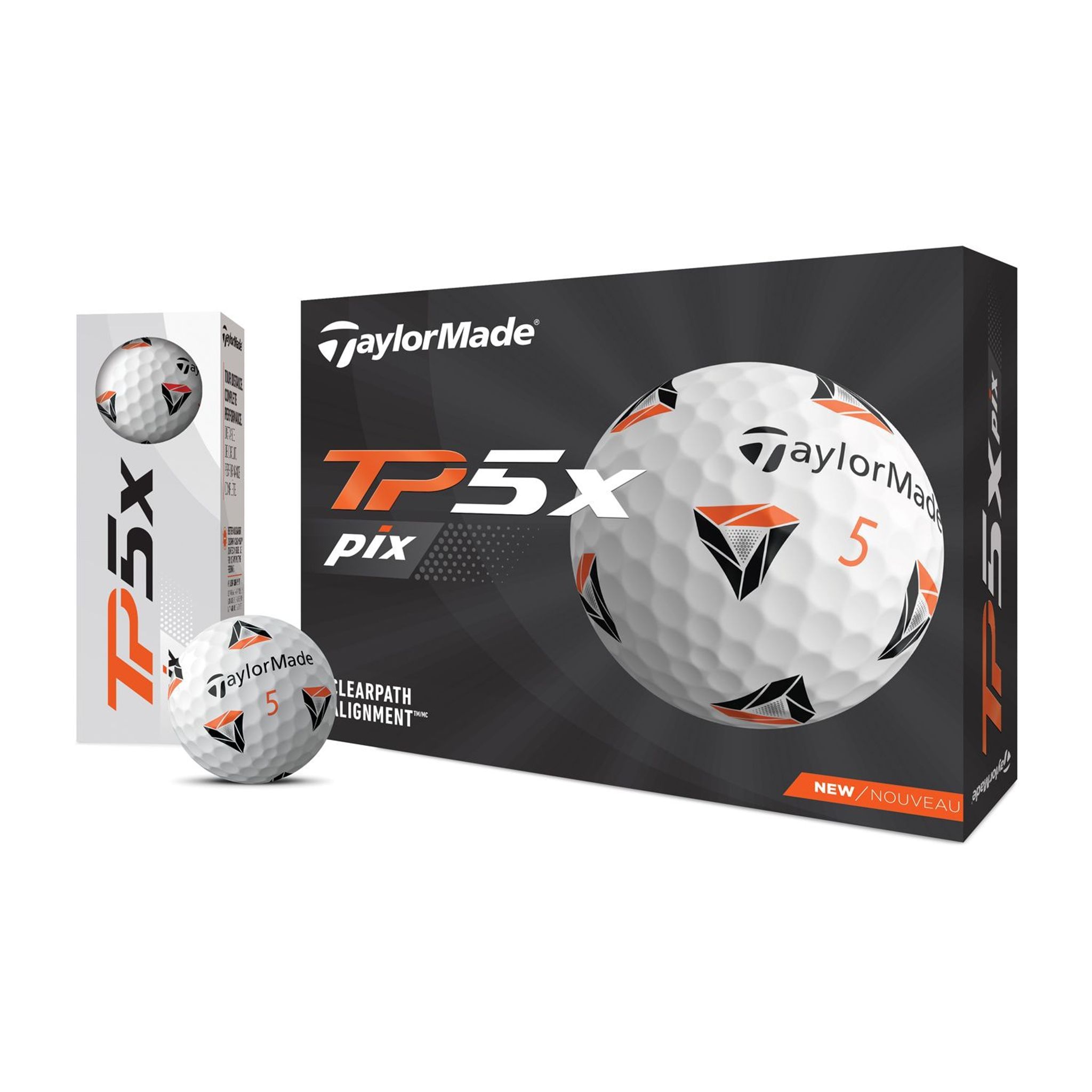 TaylorMade TP5x Pix (21) [12Bälle] Weiß