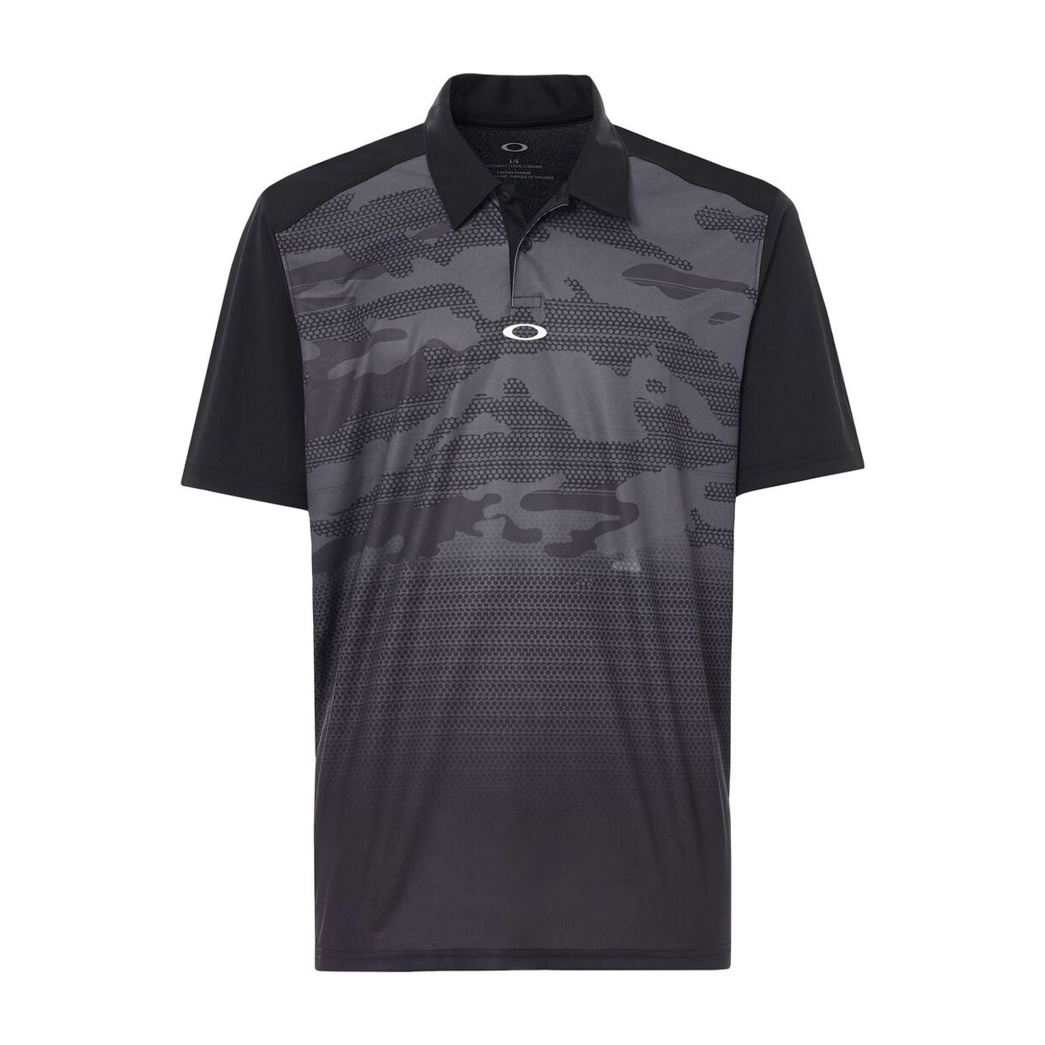 Oakley Polo Deep Rough Camo Dunkelgrau Herren