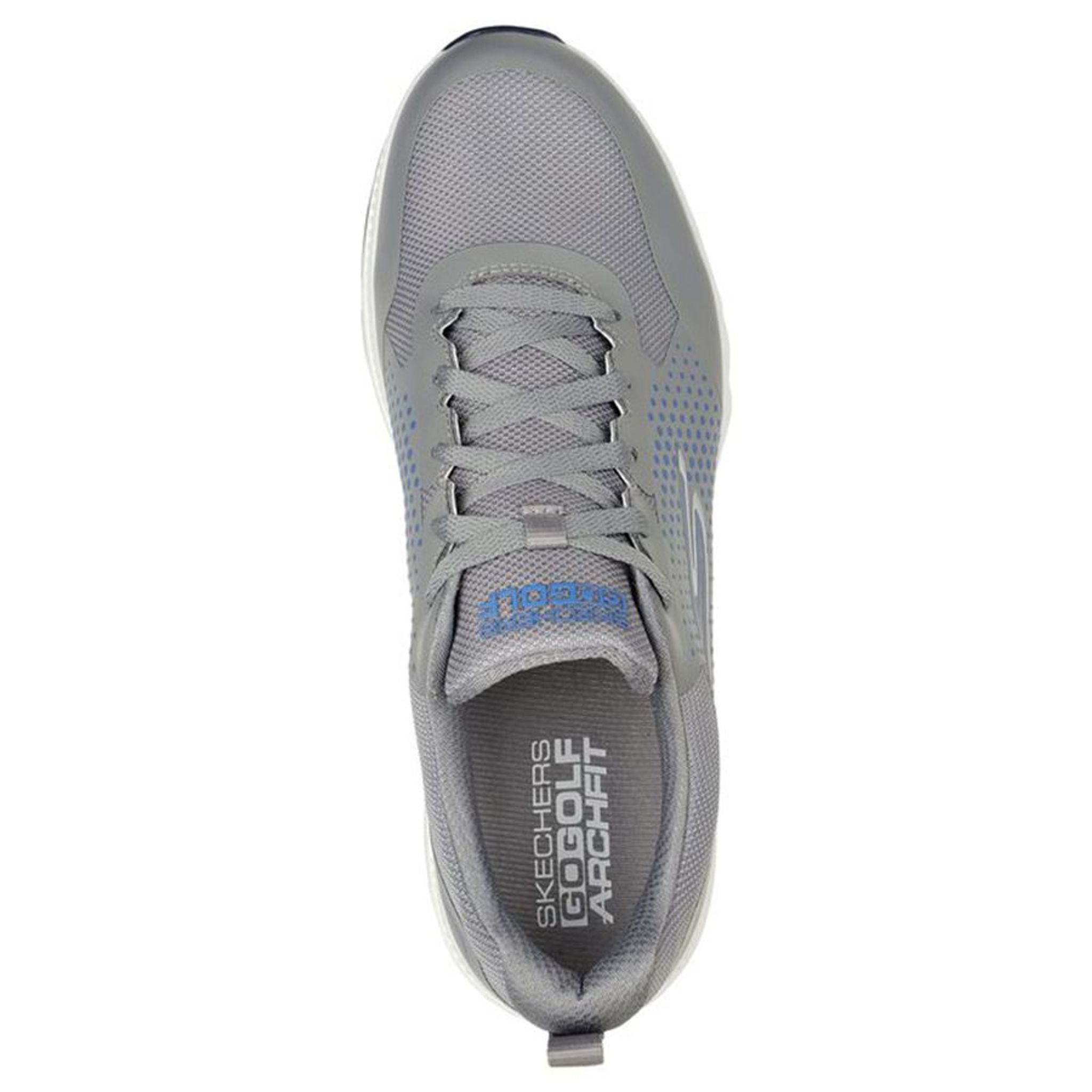 Skechers M GO GOLF ELITE 5 - Grey Synthetic/Textile/Blue Tr Herren