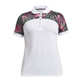 Röhnisch W Element Block SS Polo Palm Fuchsia Damen