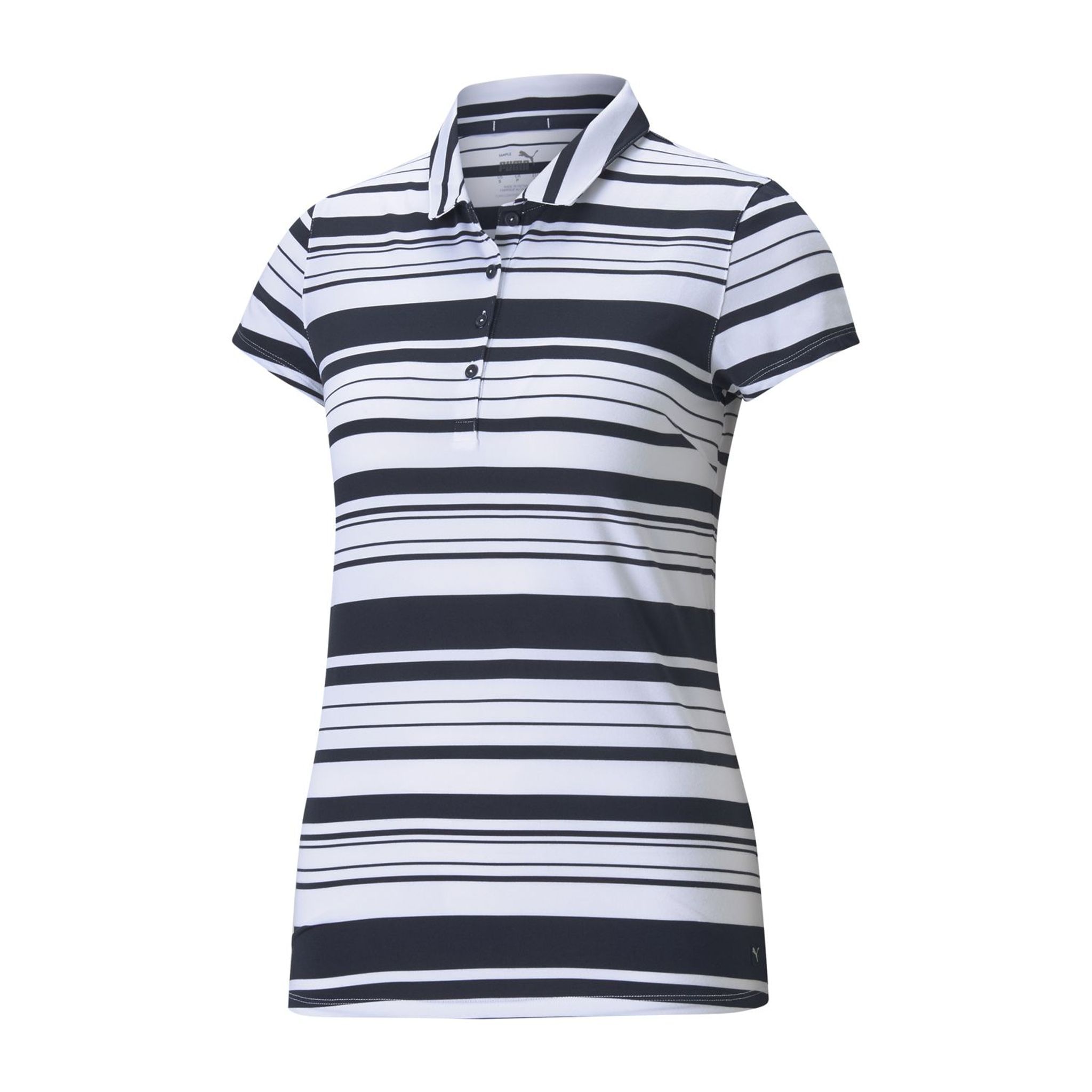 Puma W Cloudspun Ribbon SS Polo Navy/White Damen