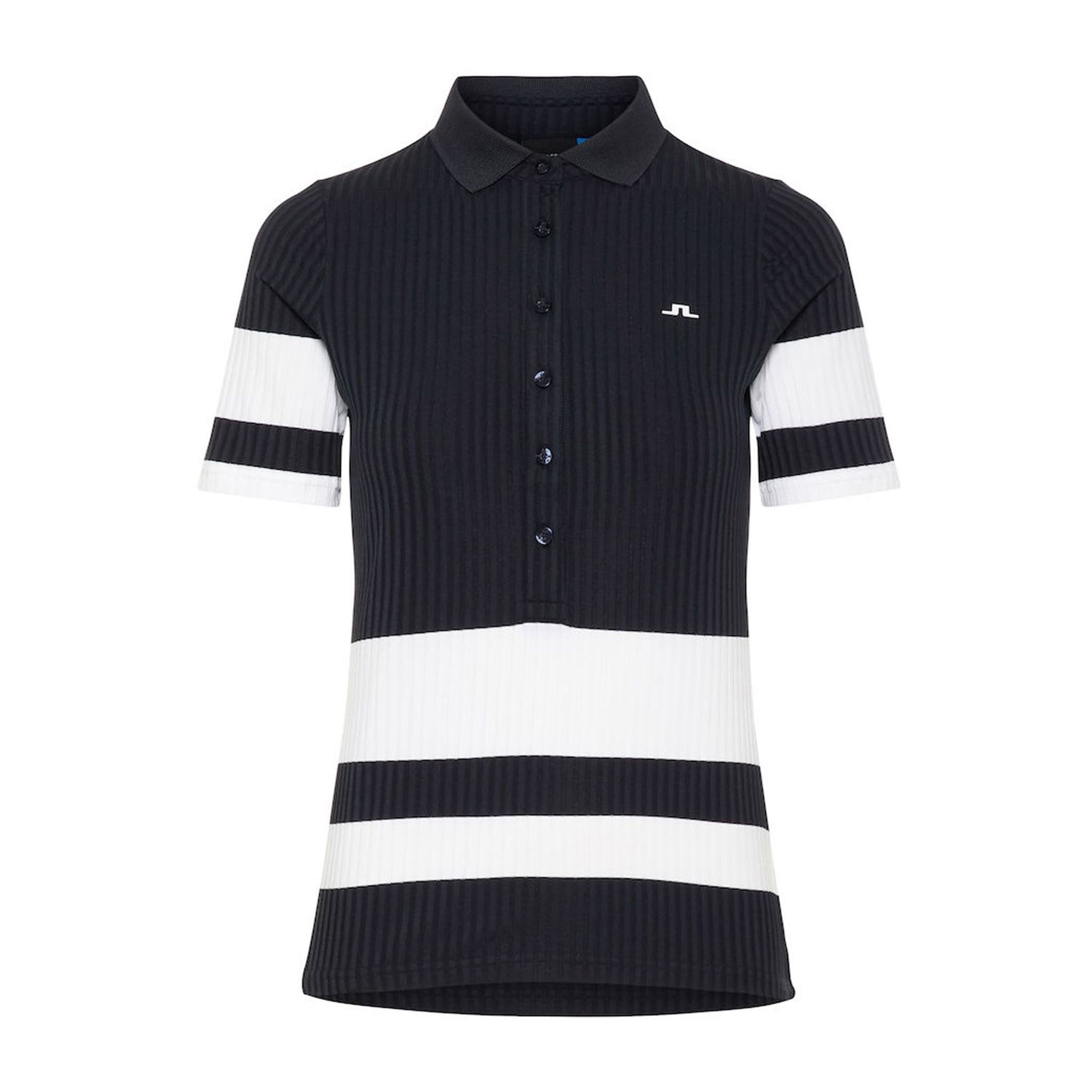 J. Lindeberg W Natasha-Rib Jersey Polo Jl Navy Damen