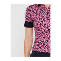 J. Lindeberg W Lexie-TX Coolmax Polo Pink Leopard Damen