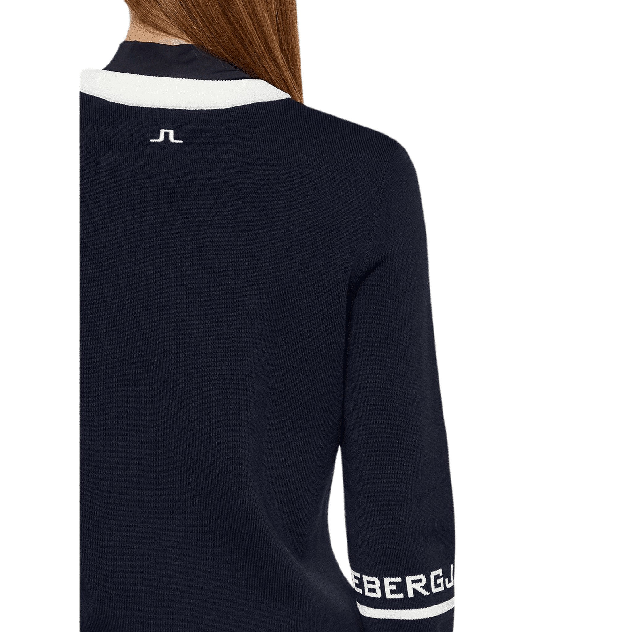 J. Lindeberg Celine Knitted Golf Sweater JL Navy Damen Damen