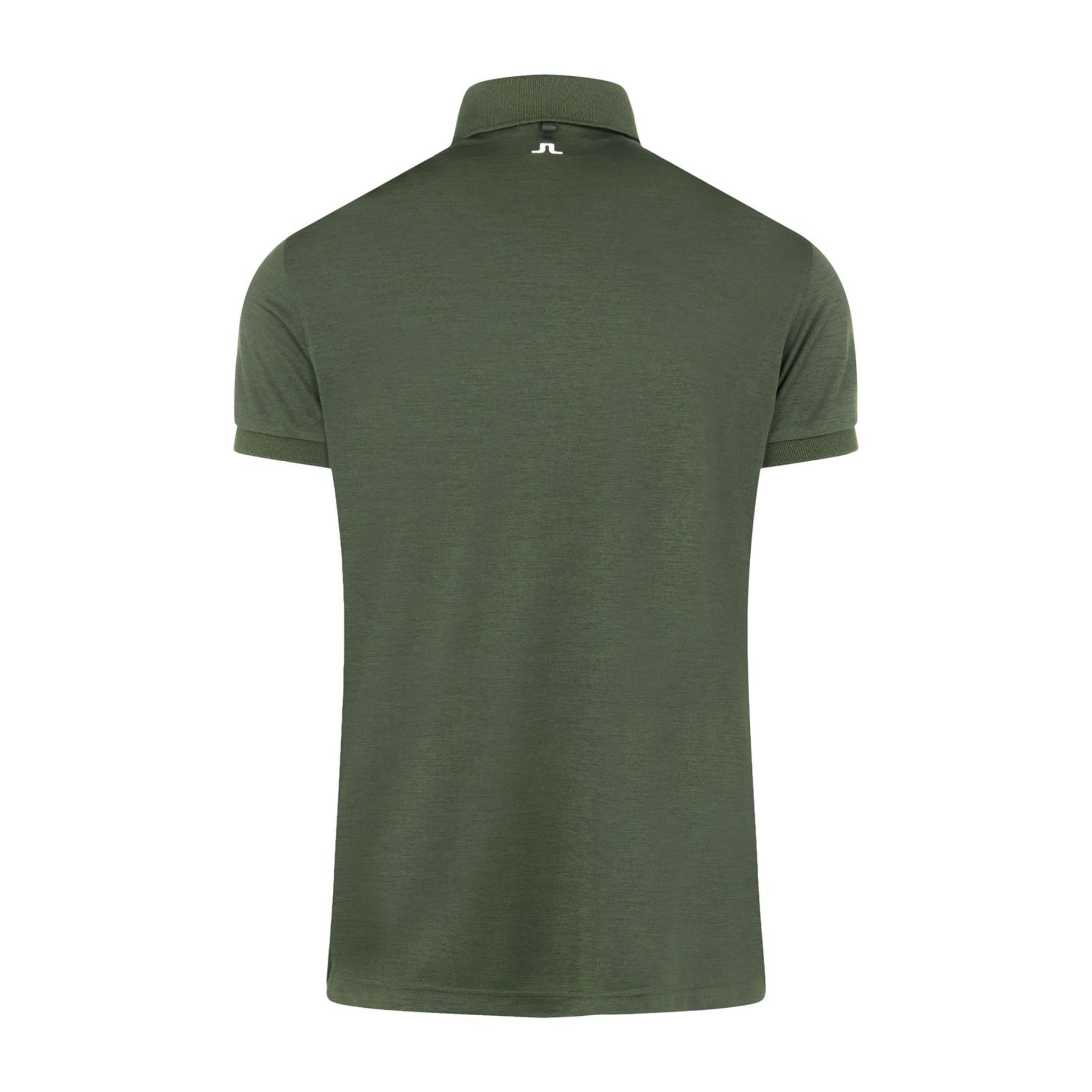 J. Lindeberg M Tour Tech Reg Fit SS Polo Thyme Green Melange Herren