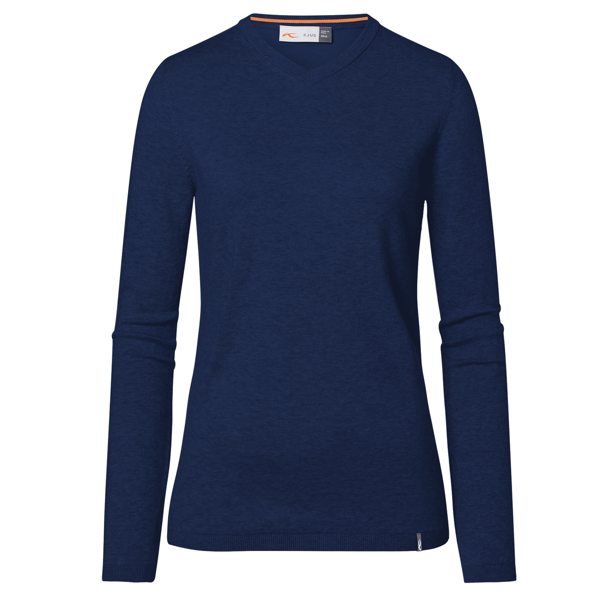 Kjus W Pullover V-Ausschnitt Kicki Atlanta Blau Meliert Damen