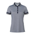 Kjus W Ella Structure SS Polo Atlanta Blue/White Damen