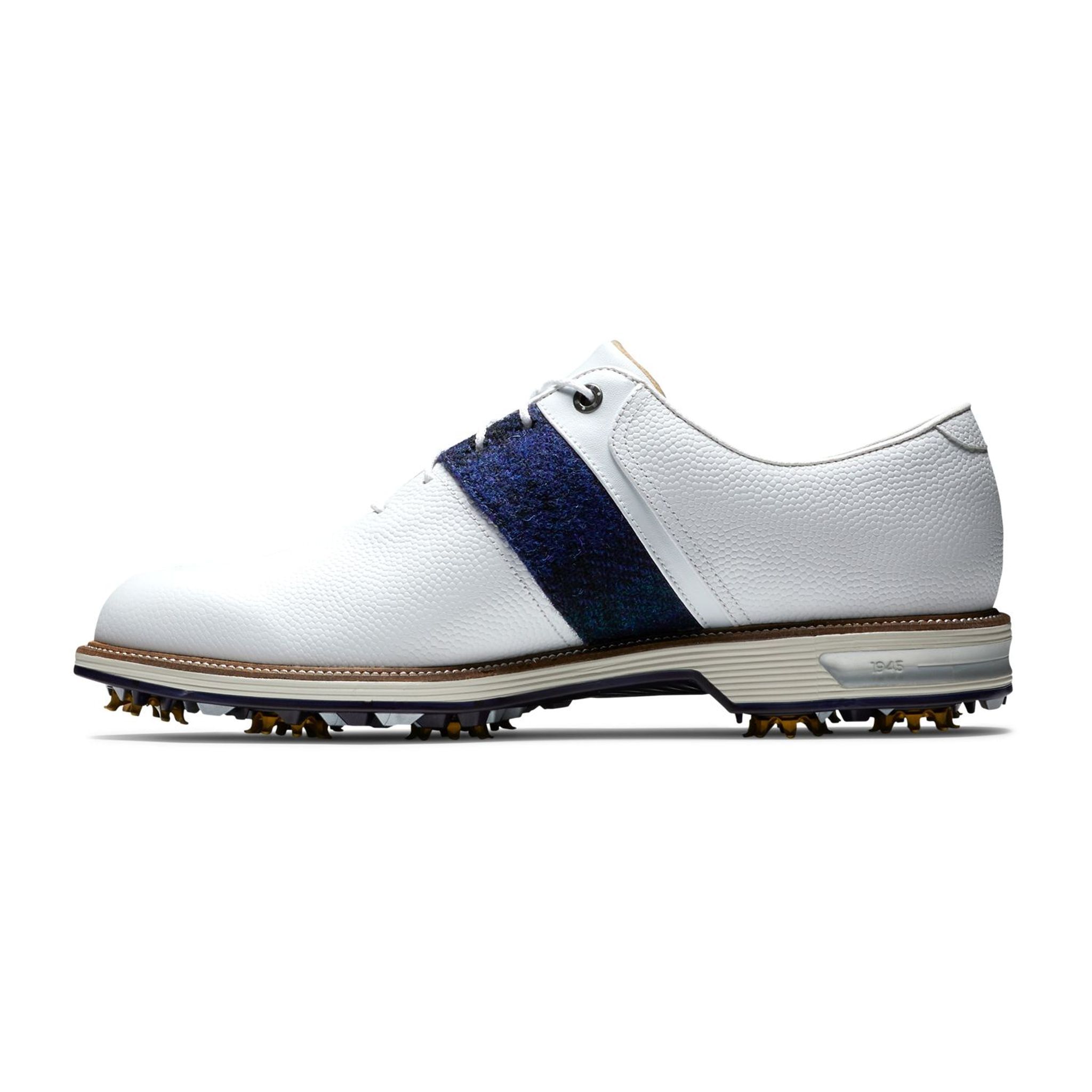 Footjoy M DJ Premiere Weiß/Blau/Grün Harris Tweed Herren