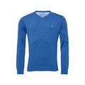 Fynch Hatton V-Neck Superfine Golf Pullover Herren Bright Ocean Herren