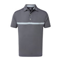 Footjoy M Nailhead Jacquard SS Polo Navy/Blue Fog Herren