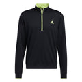 Adidas M Quarter Zip Pullover UPF Schwarz/Pulse Lime Herren