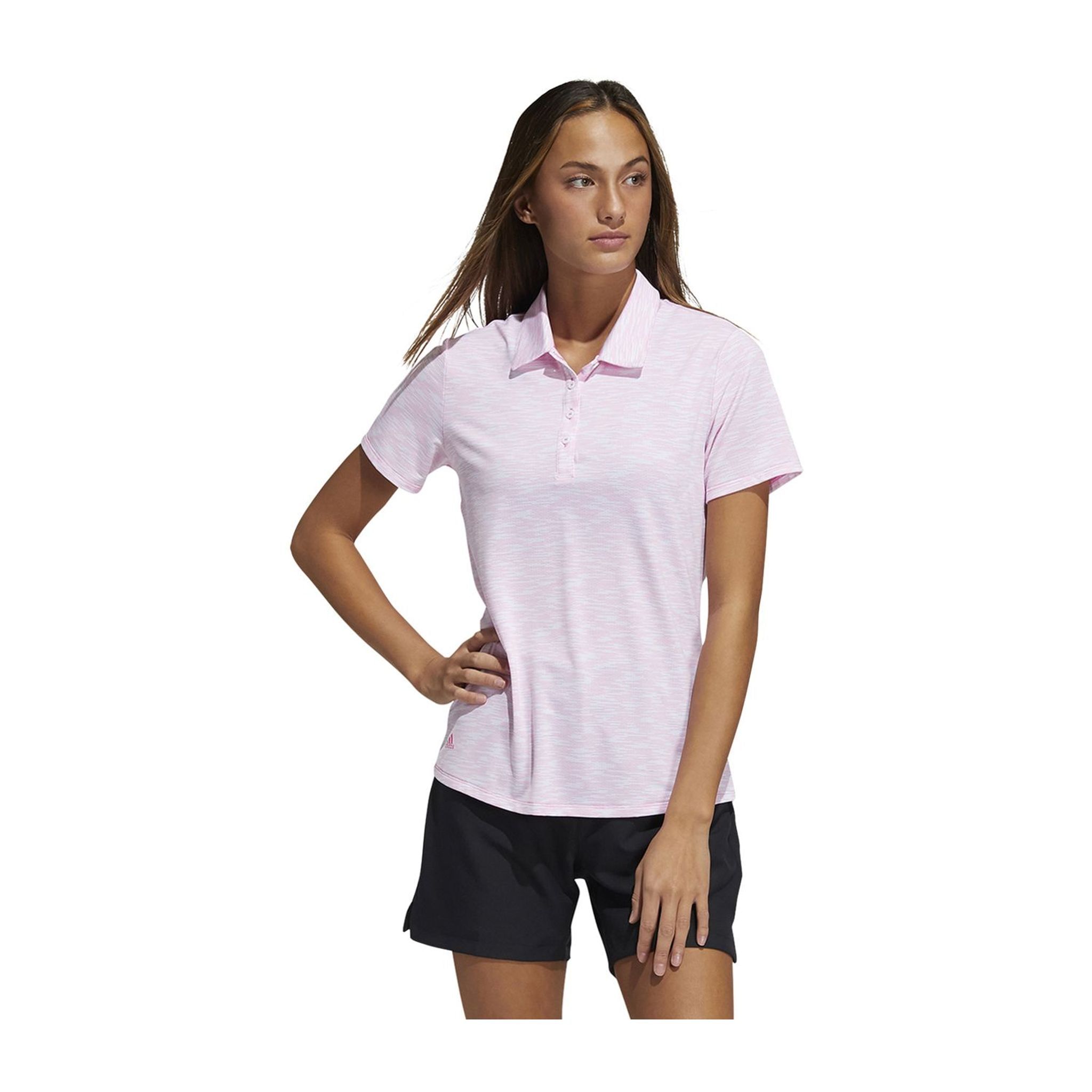 Adidas W Spacedye SS Polo Weiß/Pink Damen