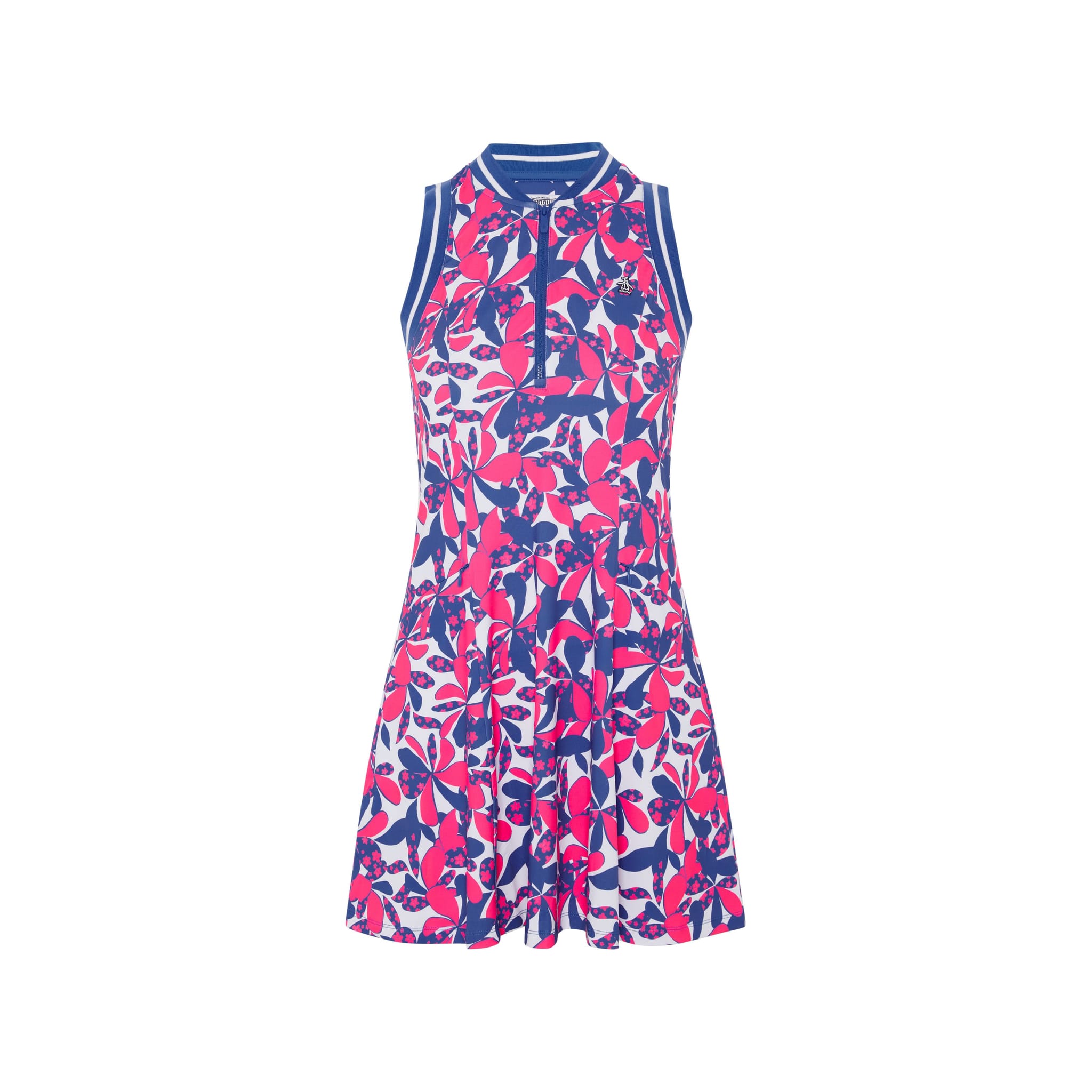 Original Penguin Floral Printed Zip Golfkleid Damen