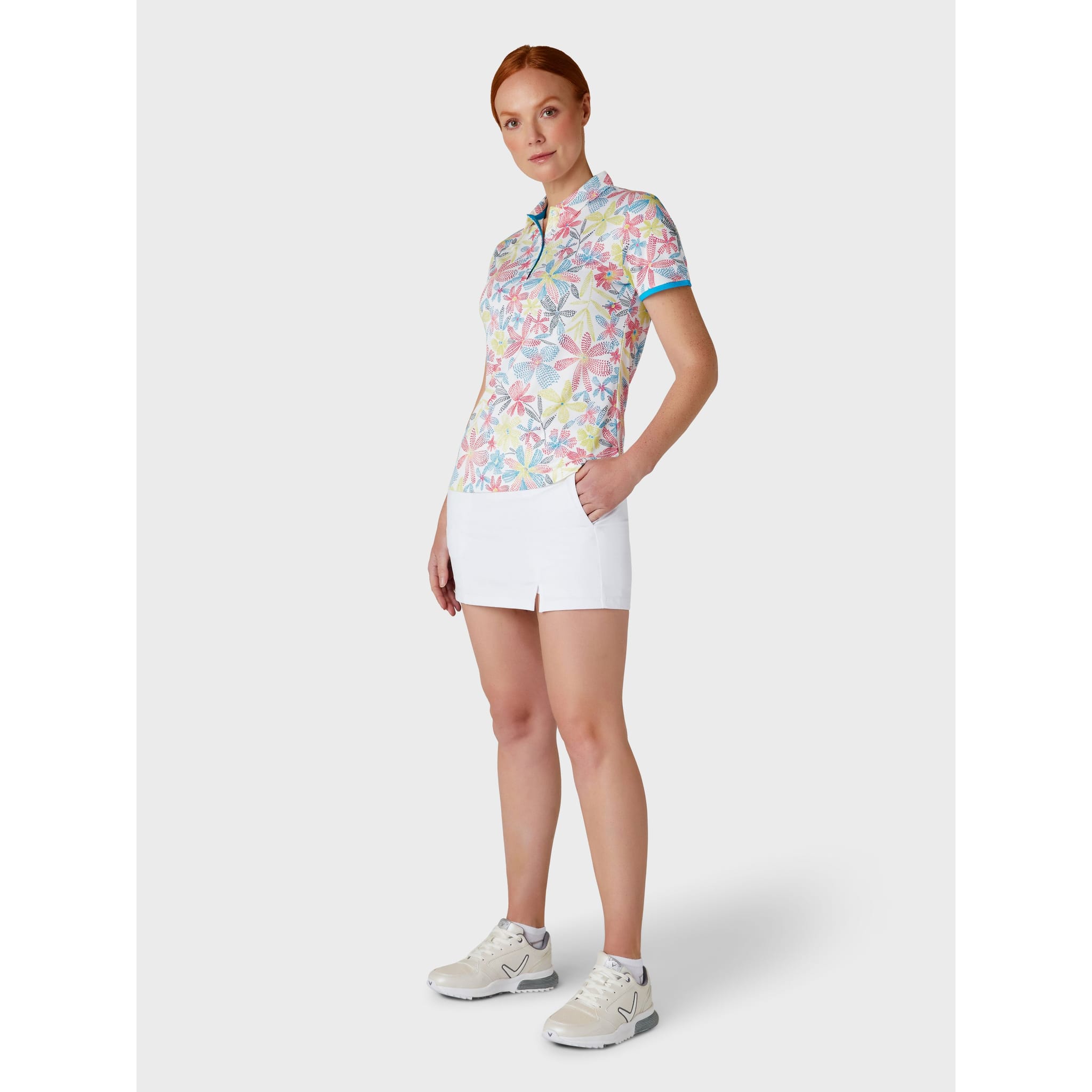 Callaway Allover Chev Flor Shirt Damen