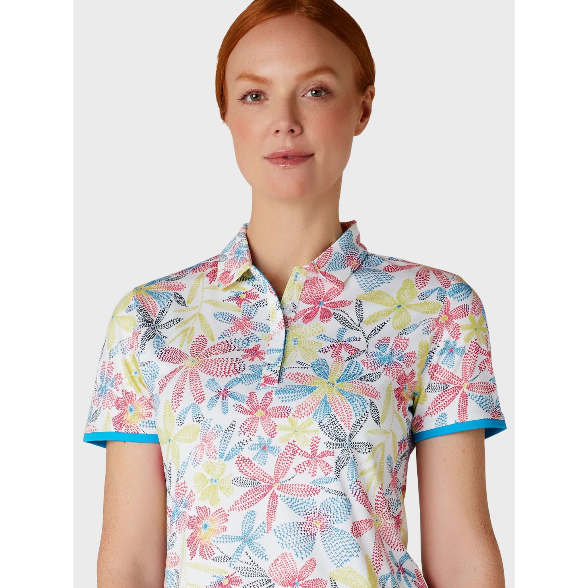 Callaway Allover Chev Flor Shirt Damen