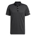 Adidas M Polo Heat Ready Microstripe Carbon Schwarz Herren