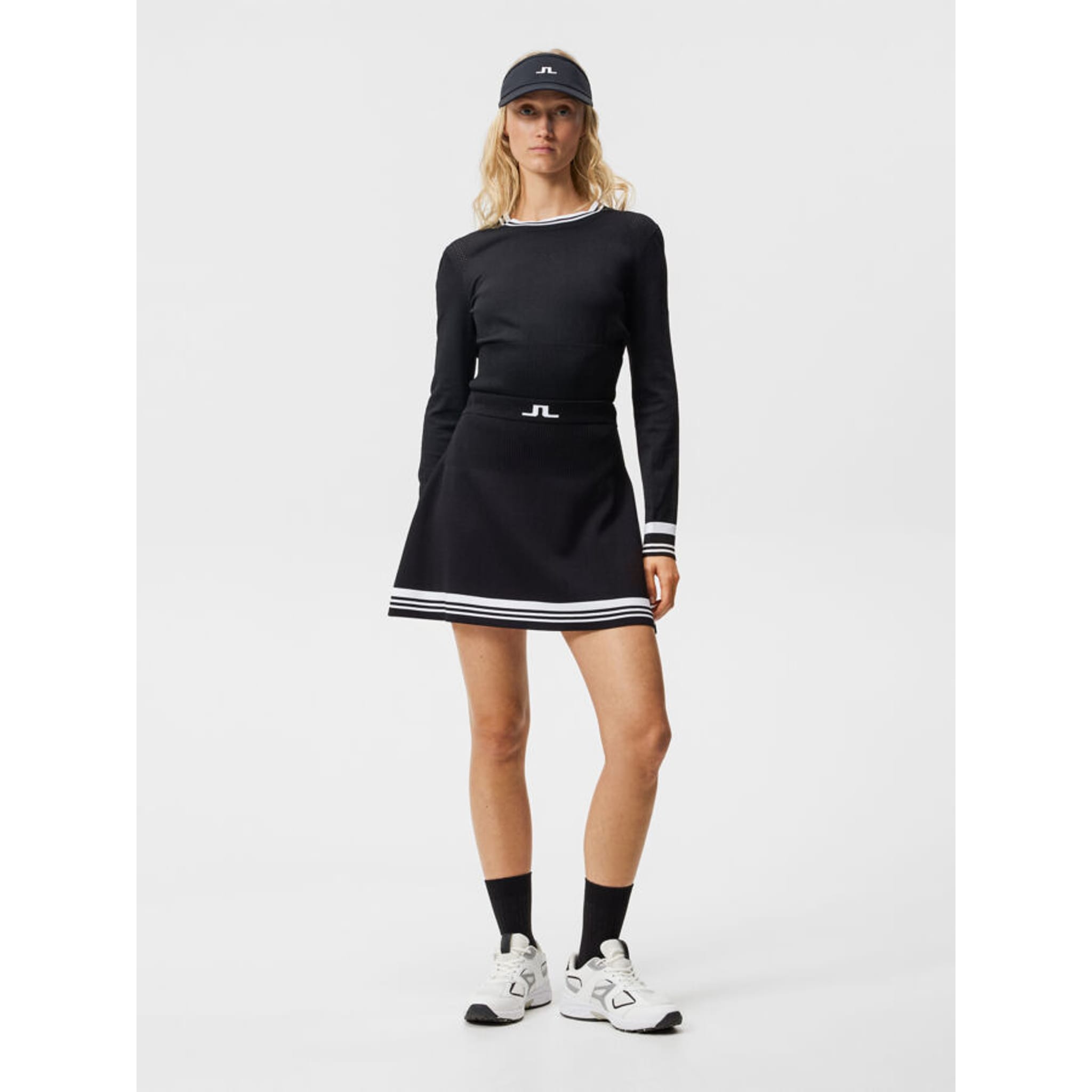 J. Lindeberg Frida Stripe Knitted Skort Damen