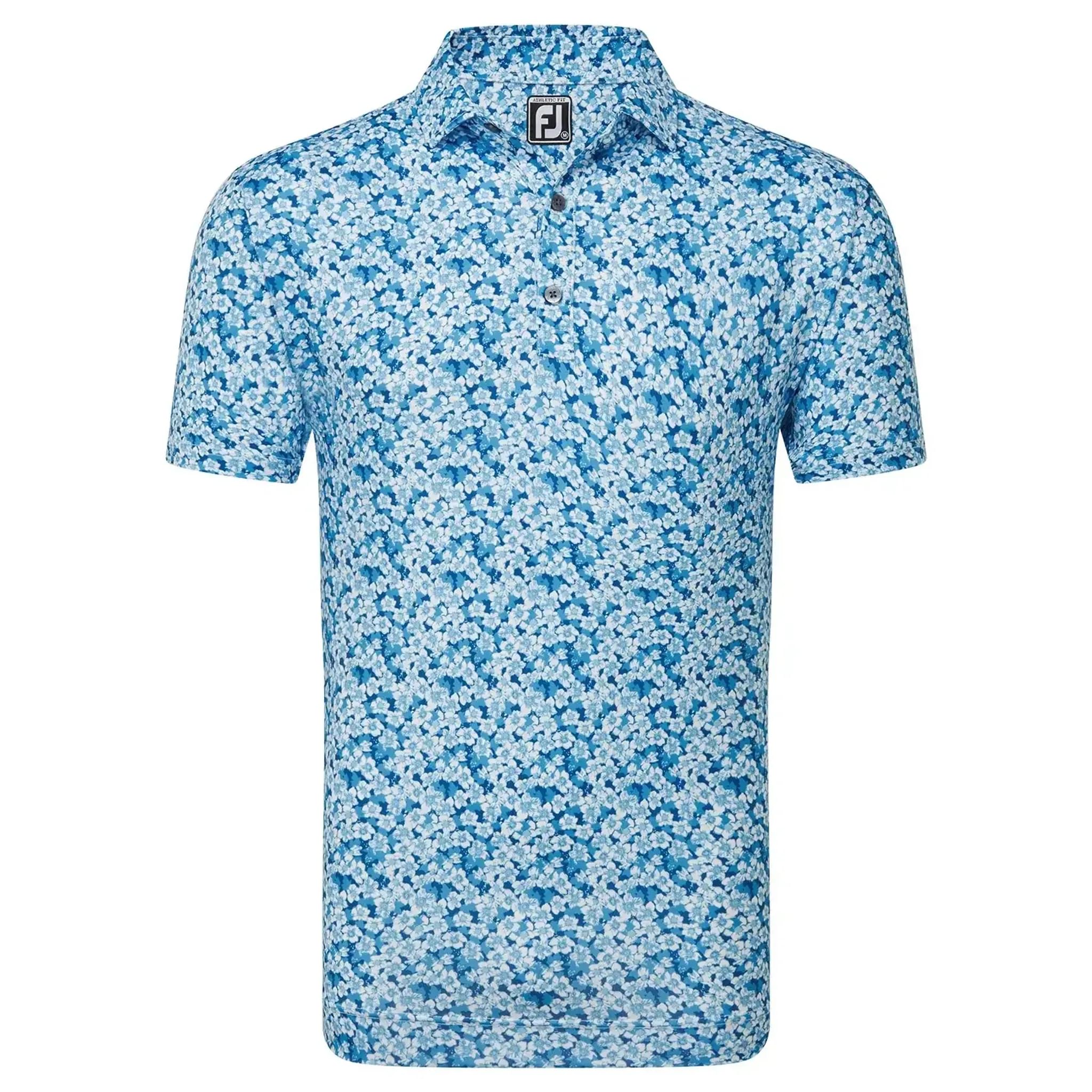 Footjoy Primrose Print Lisle Poloshirt Herren