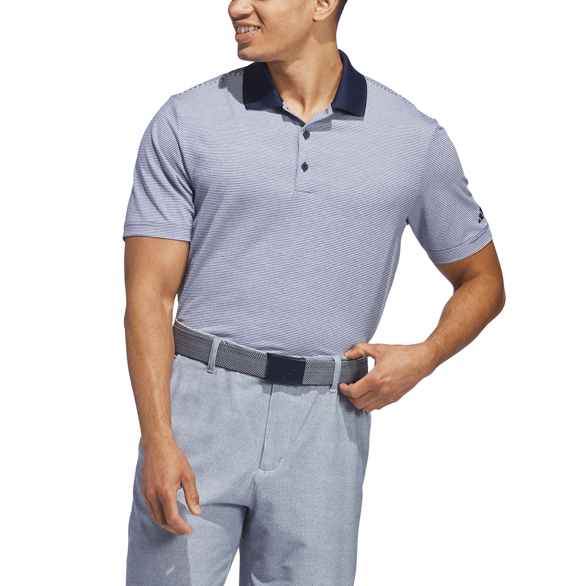 Adidas Ultimate365 Ottoman Stripe Polo Shirt Herren