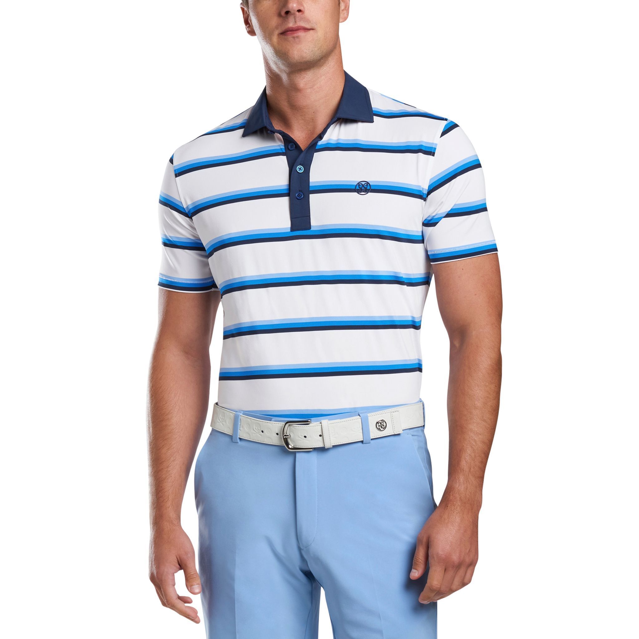 Yarn Dye Stripe Golfpolo