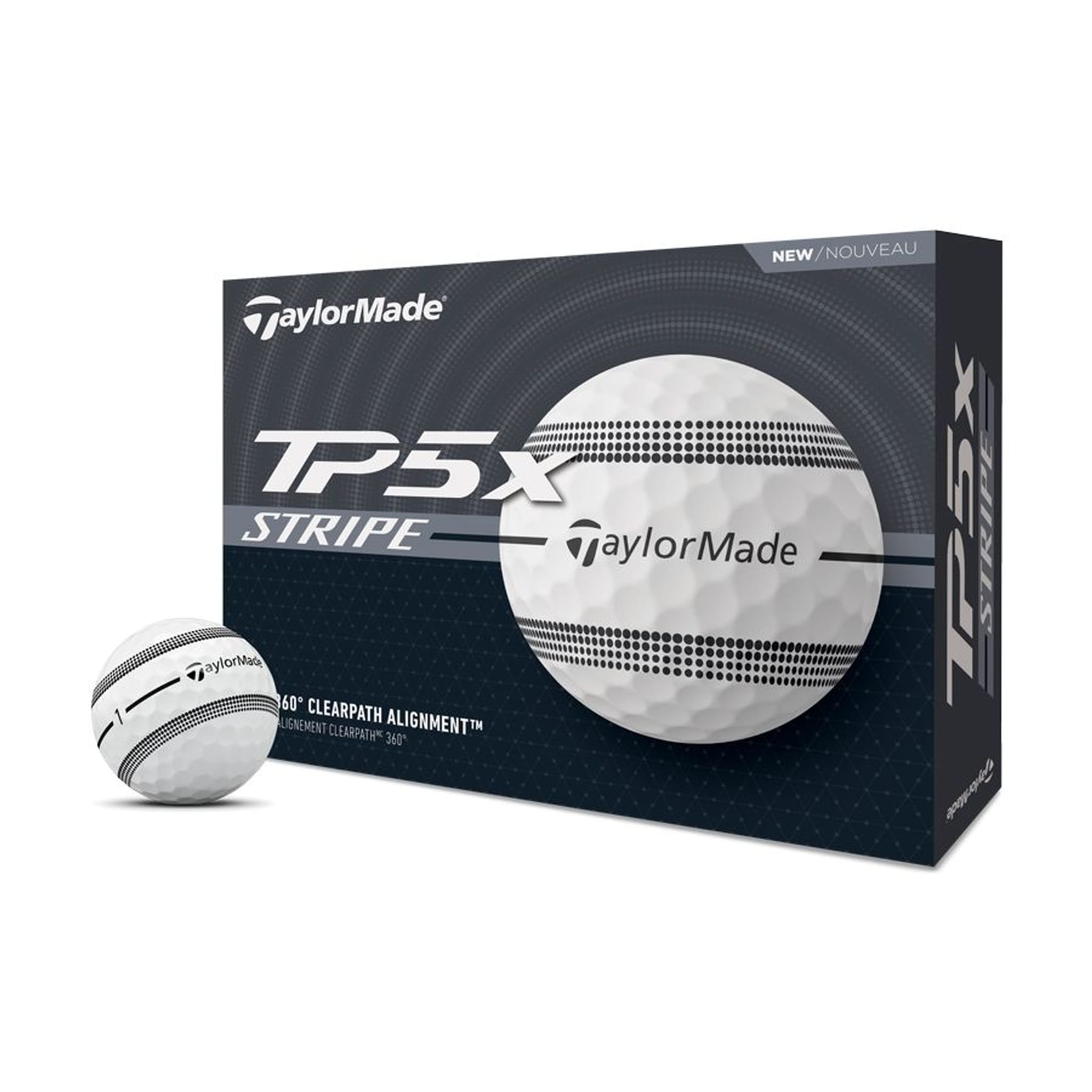 TaylorMade TaylorMade TP5x Clear Stripe Golfbälle