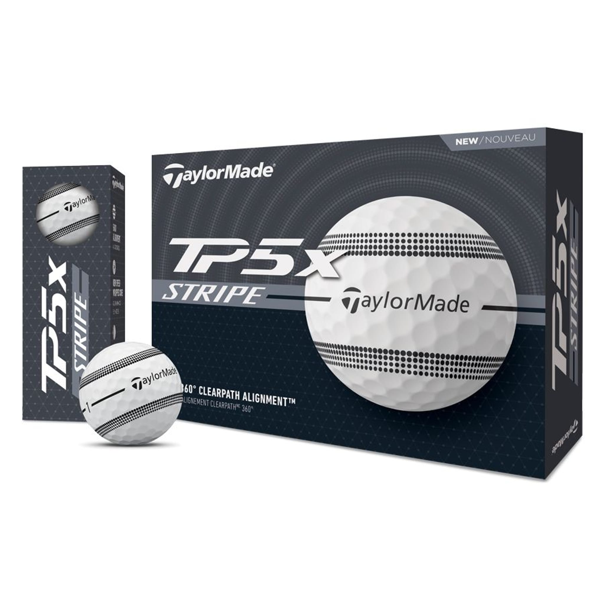 TaylorMade TaylorMade TP5x Clear Stripe Golfbälle