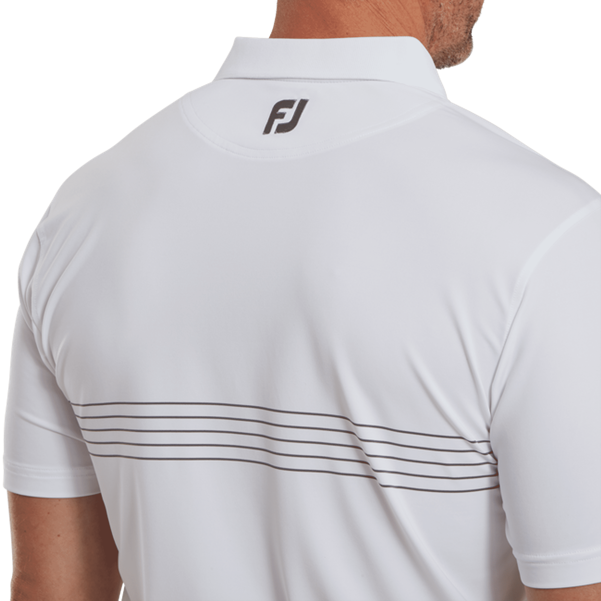 Footjoy Engineered Pinstripe Lisle Poloshirt Herren