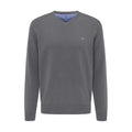 Fynch Hatton V-Neck Pullover HE / Steel / 3XL Herren