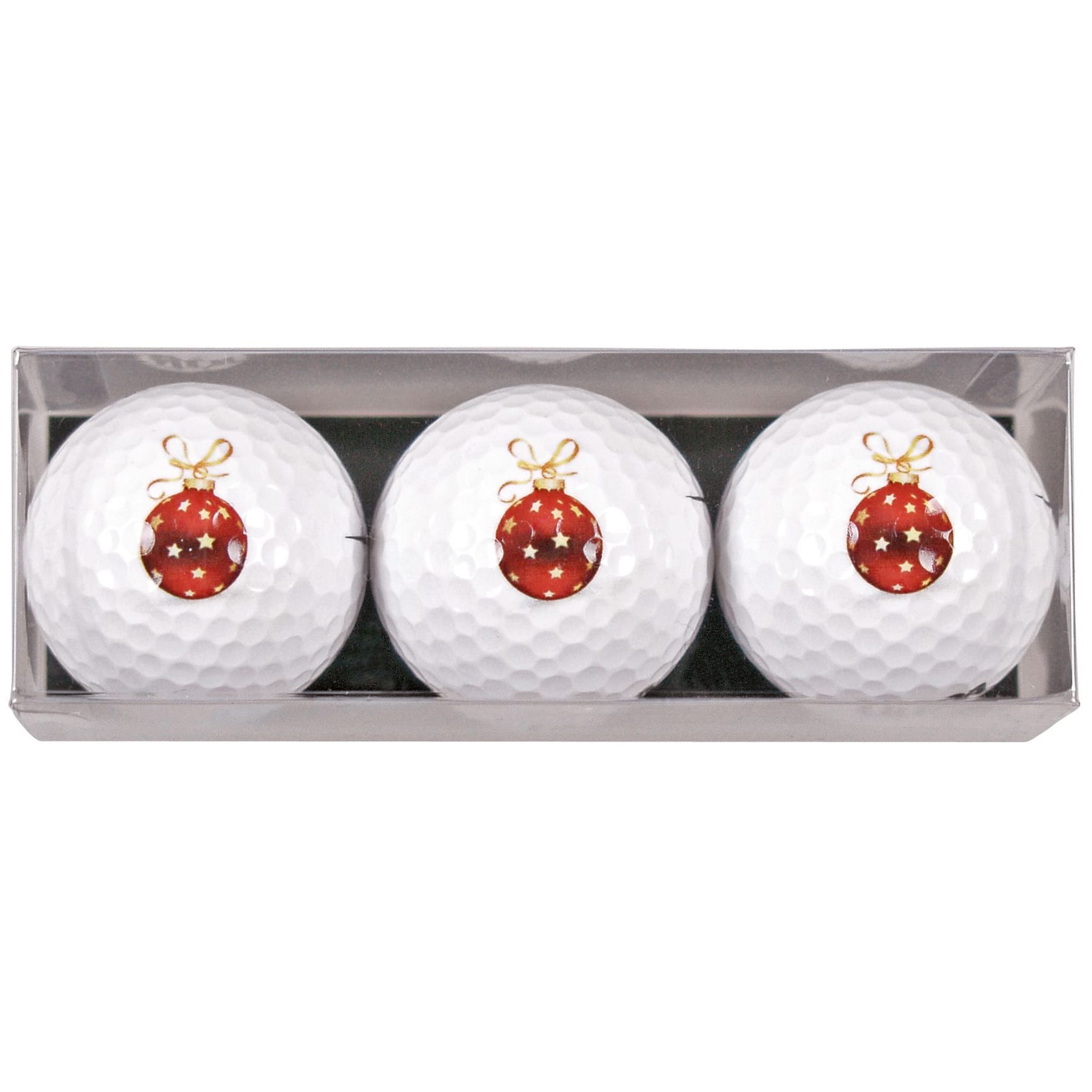 Sportiques Golfgeschenke Weihnachtskugeln 3 Bälle