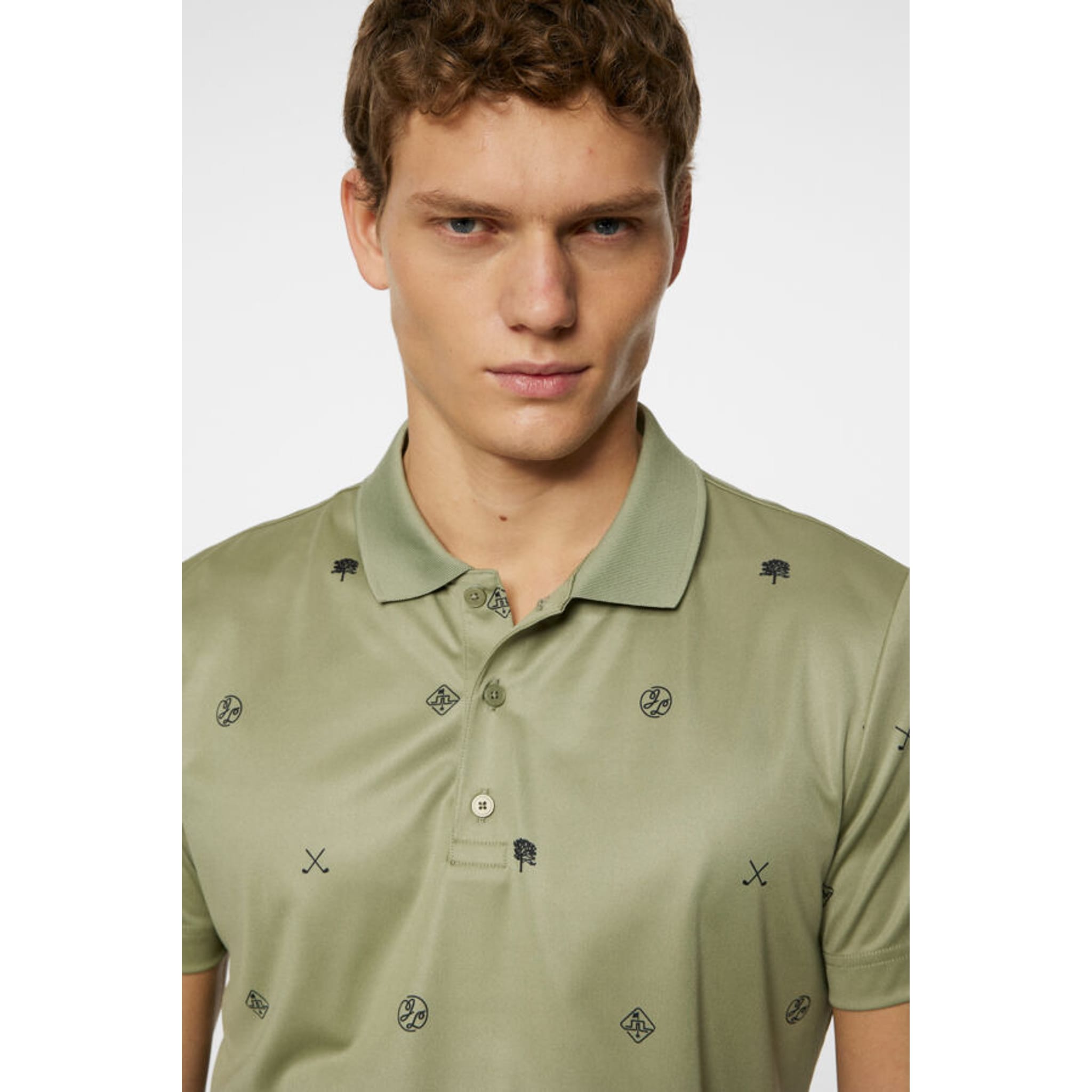 J. Lindeberg Club House Motif Polo