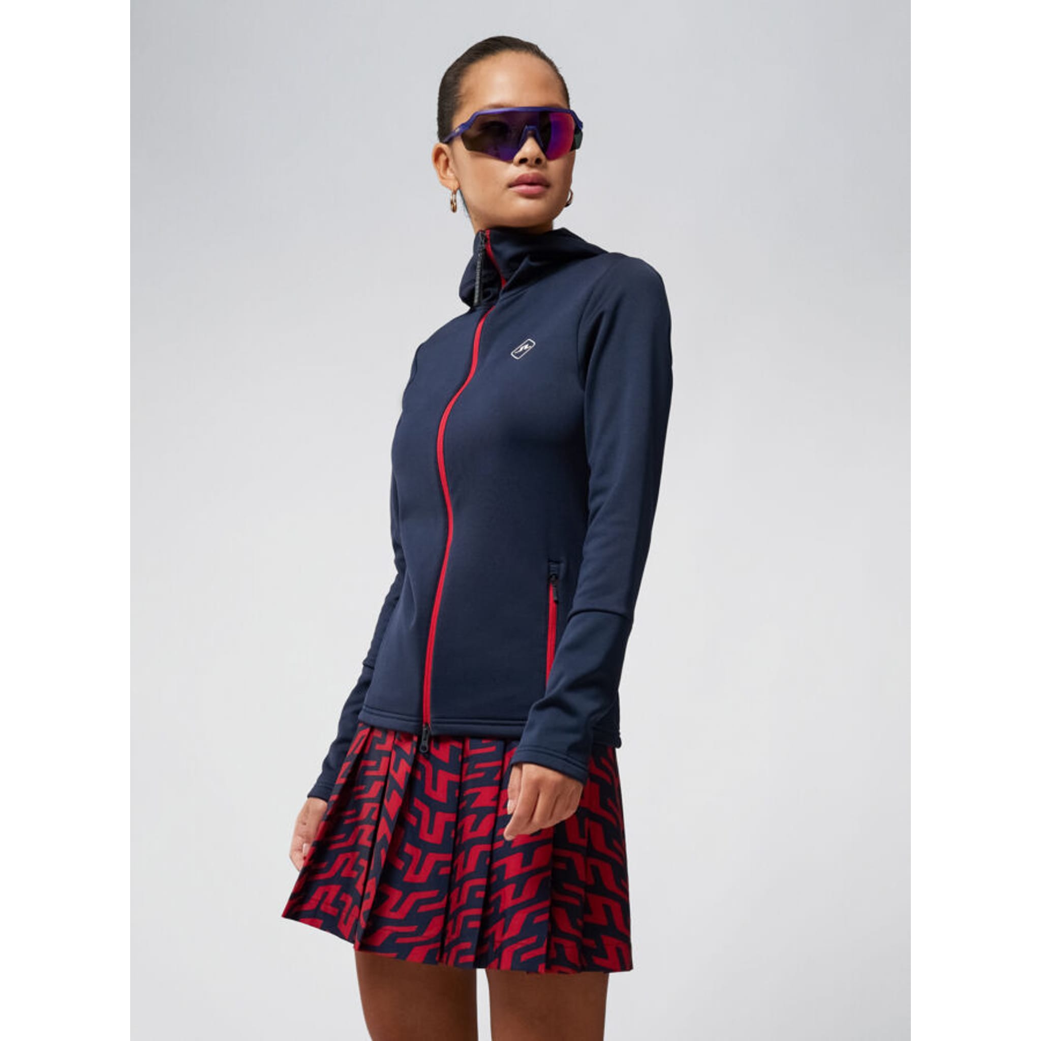 J. Lindeberg Aerial Hood Golf Sweater Damen